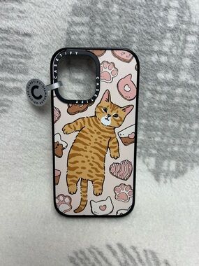 Casetify Cat cookie love Apple iPhone 16, impact case brand new
